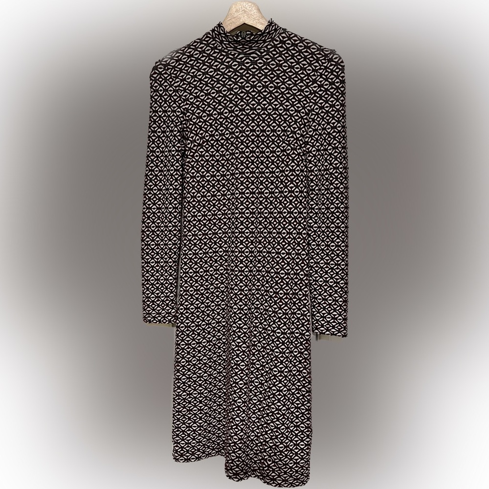 Topshop high neckline patterned dress size 6
